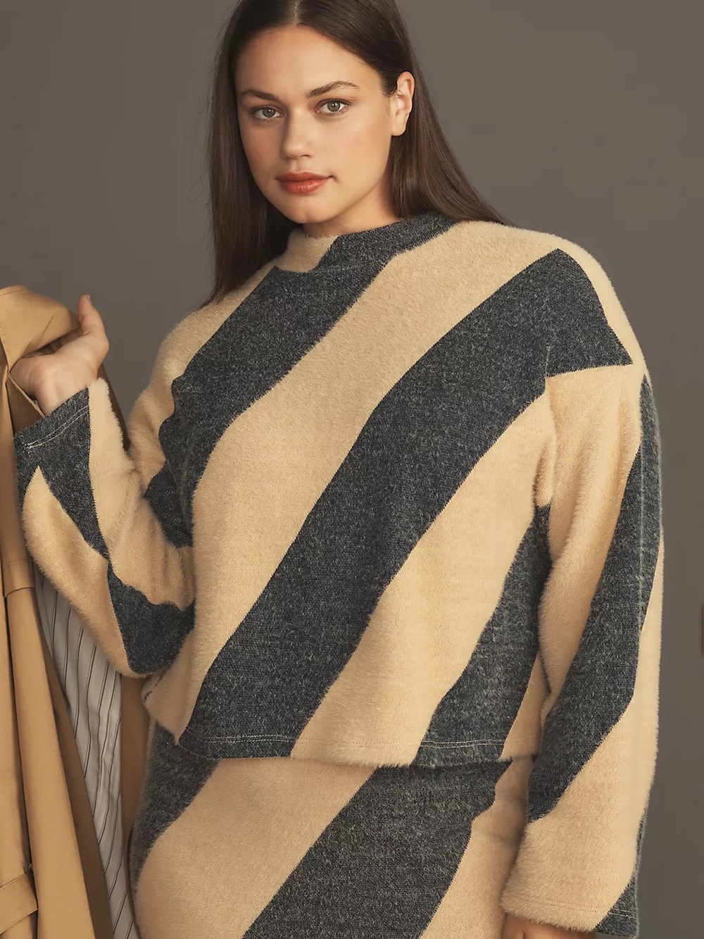 Anthropologie Maeve Mock-Neck Sweater XL